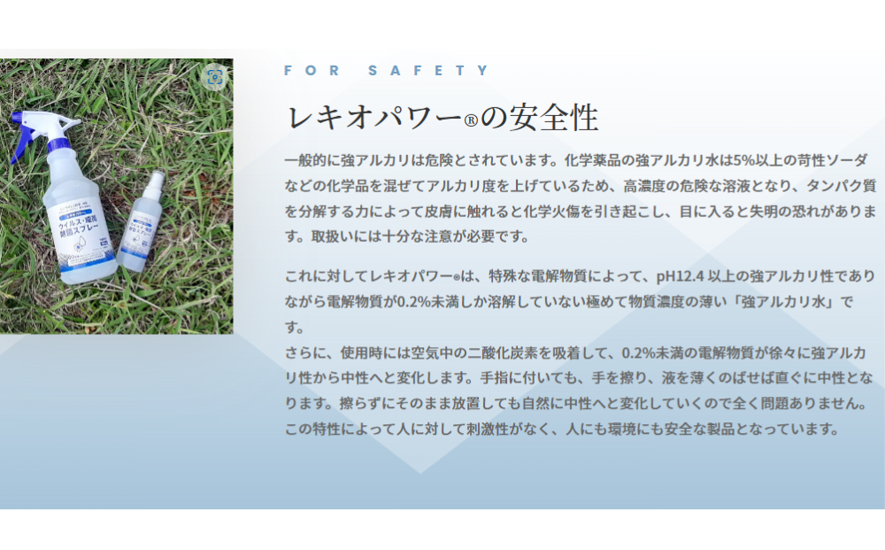 レキオパワー除菌スプレー（480ml×1本&100ml×2本）