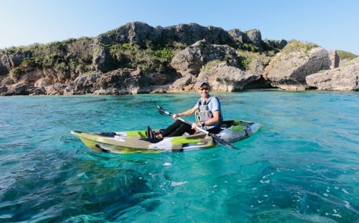 浜比嘉島の秘境エリア＆シークレットビーチ上陸カヤックツアー！【1名様】