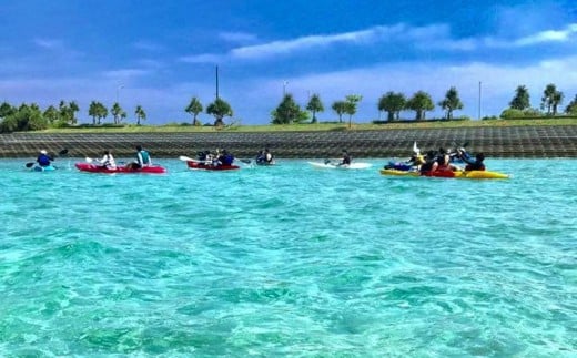 初心者、子連れ大歓迎！気軽に海中道路カヤックツアー！【2名様】