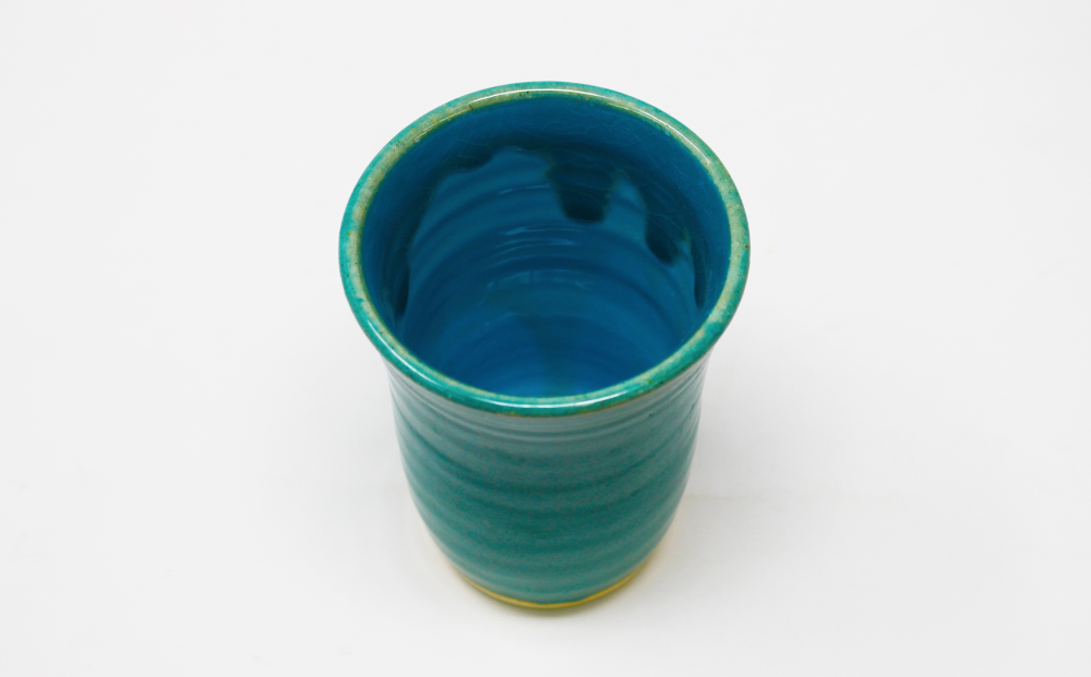 【琉球太田焼窯元】エメラルドの海＜フリーカップ＞