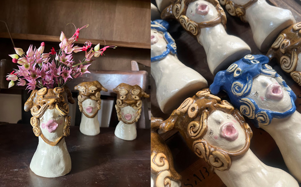 シーサーガールズ （花瓶）