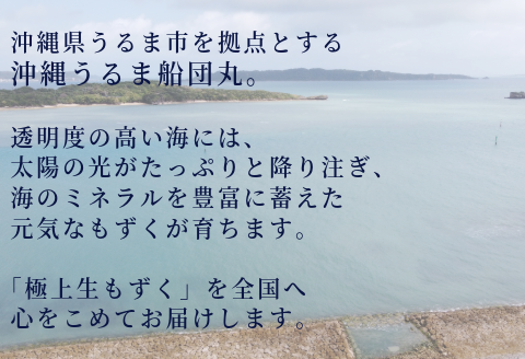 【ANA限定】沖縄うるま船団丸の生粋海蘊（無塩蔵　活もずく）