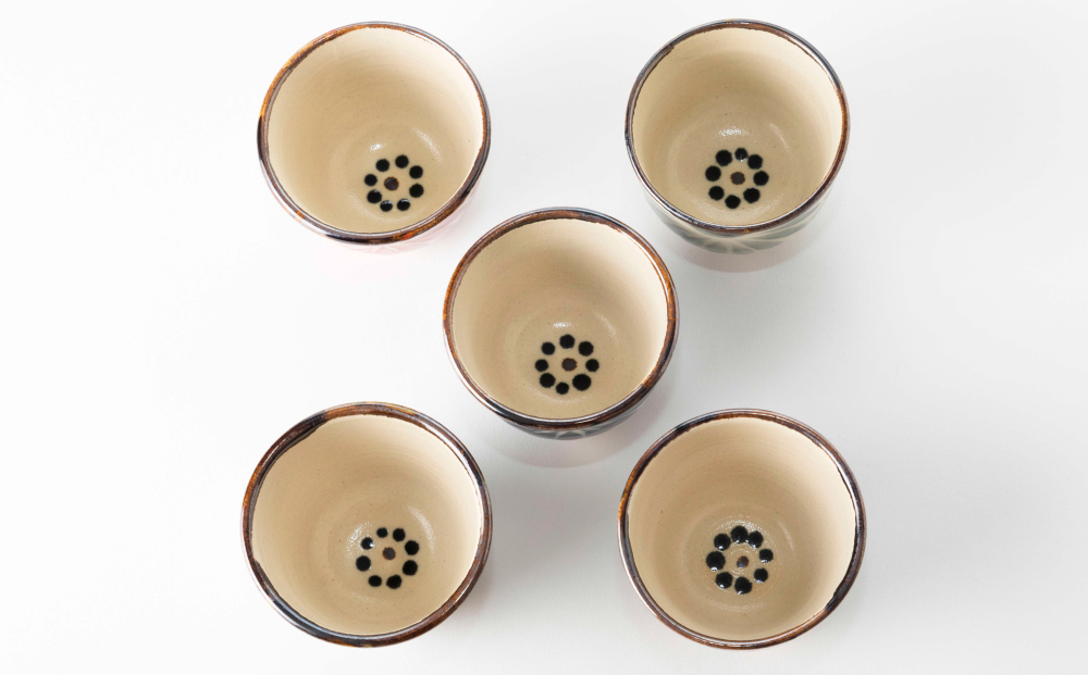 ＜色が選べる！＞唐草そば猪口　2個セット【尚工房】