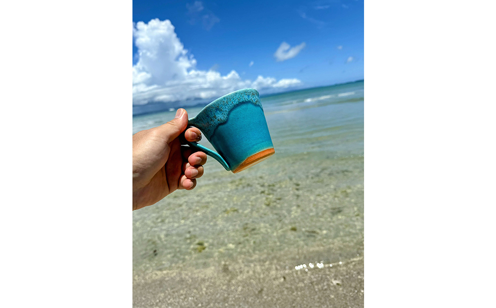 うるま陶器『ペアマグカップ（スプーン付）』