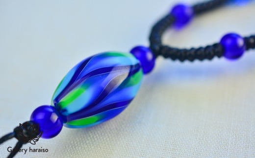 【とんぼ玉・緑の風】とんぼ玉・孔雀ジュエリーセット