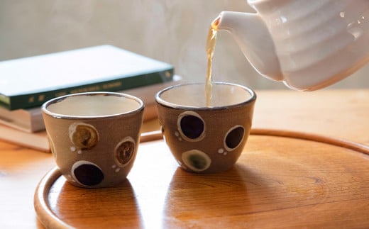 そば猪口　ドット　2個セット【尚工房】