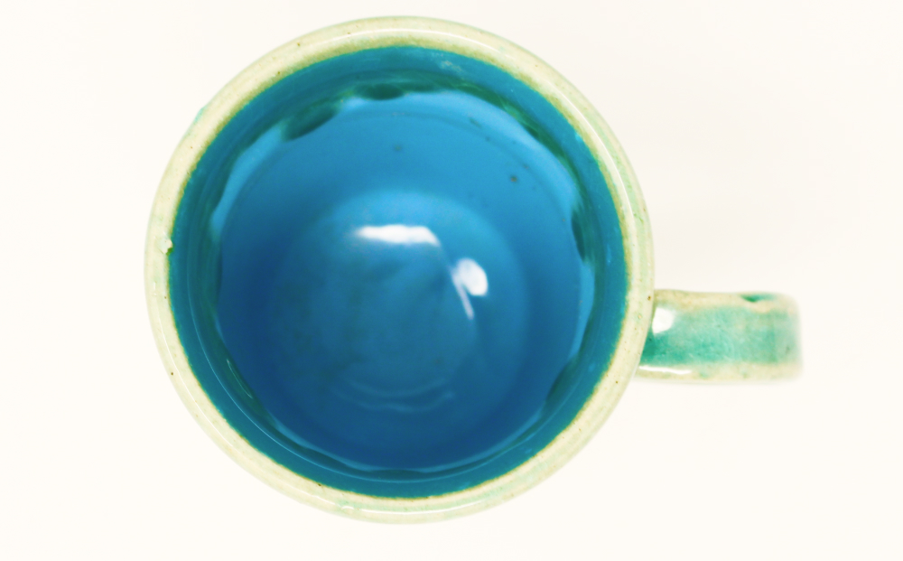 【琉球太田焼窯元】エメラルドの海＜マグカップ＞