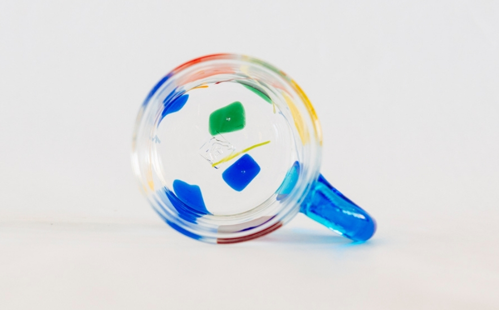 《琉球ガラス匠工房》ガラスマグカップ「ティーラの唄」