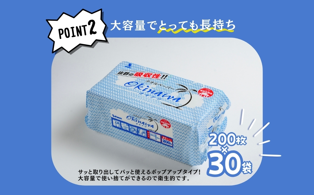 吸水性抜群！タオルペーパー「OKINAWA」