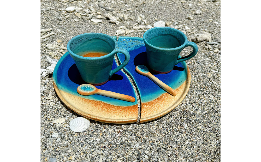 うるま陶器『カップ＆ソーサー：シンクロ率100%』