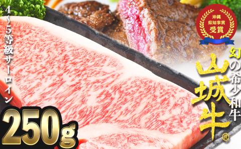 【入手困難】【幻の黒毛和牛】『山城牛』【雌牛限定】サーロイン　ステーキカット250g　精肉　発送前にカット　急速冷凍　高級　牛肉　黒毛和牛　霜降り　雌牛　柔らか　ステーキ　BBQ