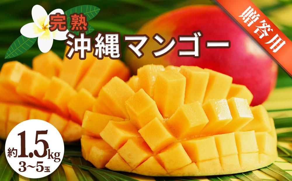 沖縄県産 贈答用マンゴー 1.5kg【 先行予約 2026年発送 】マンゴー 濃厚 甘い ジューシー 南国 フルーツ 果物 産地直送 プレゼント 贈り物 国産 お取り寄せ 沖縄 うるま市