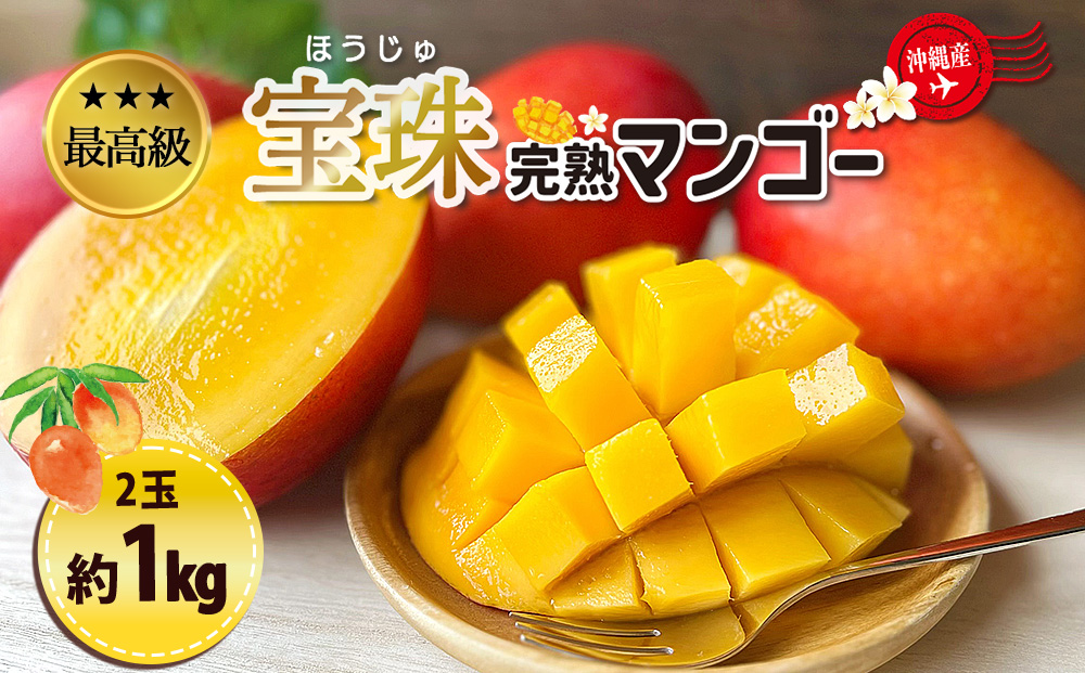 最高級マンゴー　宝珠１kg【熱帯資源植物研究所】