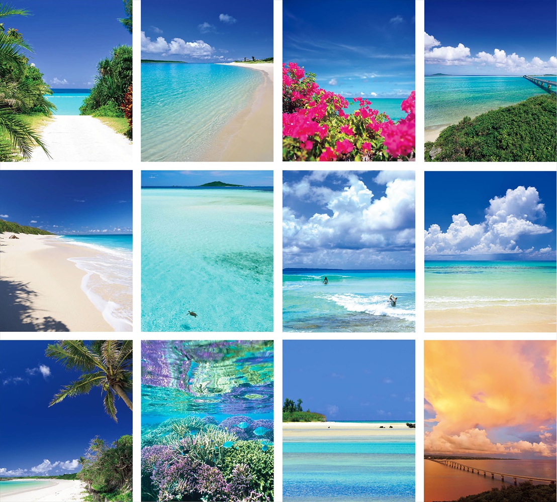 沖縄県宮古島 卓上カレンダー 2026｜宮古海日和【写真家 上西重行】