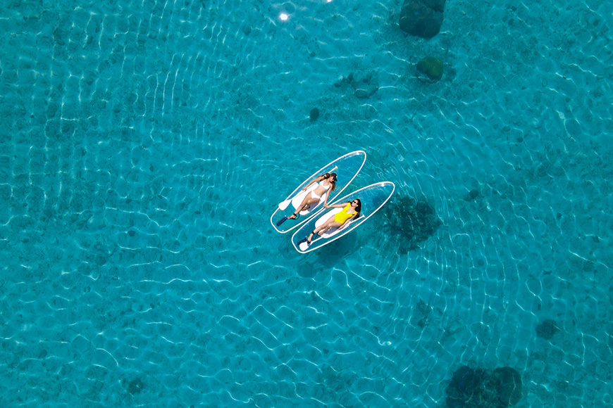 沖縄・宮古島　クリアカヤック・クリアサップ（SUP）ツアー体験【1名様】