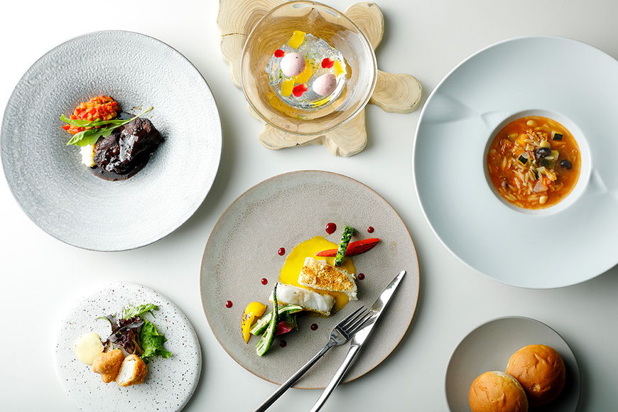 JE006 「イラフ SUI」　ランチコースご利用券（ワンドリンク付き）２名様