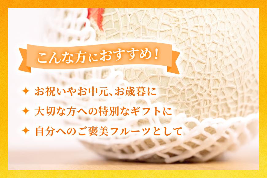 【とみお農園｜農家直送】宮古島産 赤肉メロン 2玉（1玉2kg前後・糖度14度以上）2026年春発送（TN04）