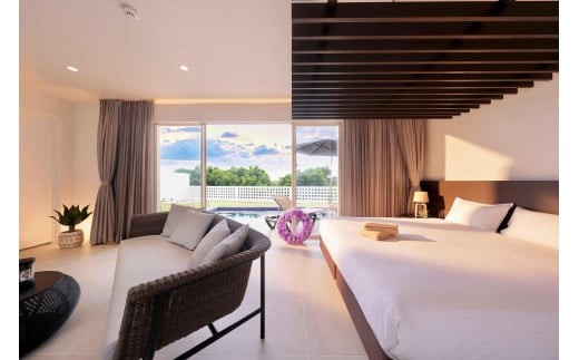 クリスタルヴィラベイサイド【Room Type A or D】ペア宿泊券（2名様1泊 素泊まり）