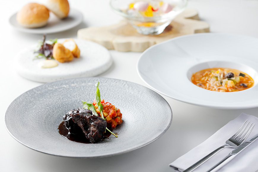 JE006 「イラフ SUI」　ランチコースご利用券（ワンドリンク付き）２名様