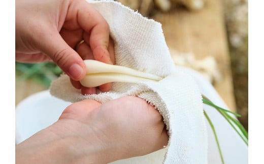 宮古島産　島らっきょう1kg（薄皮処理済み）　パニパニファーム（PN05）