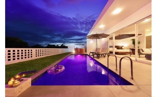 クリスタルヴィラベイサイド【Room Type A or D】ペア宿泊券（2名様1泊 素泊まり）