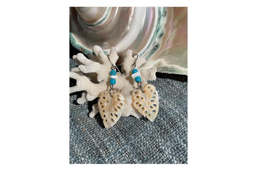 Luna Tear Jewel ピアス（モンステラ）