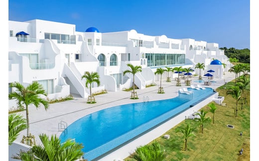 FB003　サントリーニ ホテル ＆ ヴィラズ 宮古島　 ペア宿泊券（1泊朝食付）