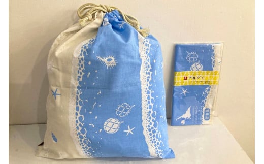 てぬぐい＋巾着セット【浮球】（HF009）