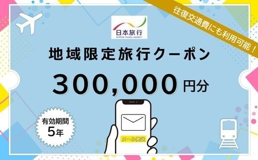 JT016　沖縄県宮古島市　日本旅行　地域限定旅行クーポン300,000円分（Ｅメール発行）｜トラベルクーポン 納税チケット 旅行 宿泊券 ホテル 観光 旅行 旅行券 交通費 体験 宿泊 夏休み 冬休み 家族旅行 ひとり旅 カップル 夫婦 親子 沖縄旅行