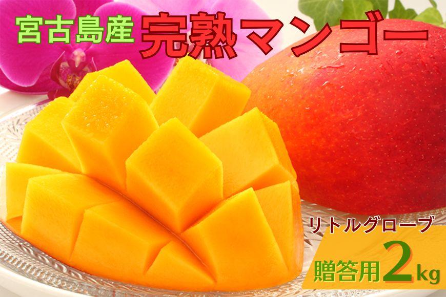 【贈答用】宮古島産マンゴー2kg ＜リトルグローブ＞（LT002）