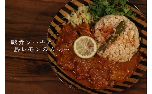 MOSESU CURRYの島カレーシリーズ　軟骨ソーキと島レモンのカレー 250g×3食（FP003）