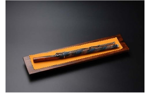 琉球刀子型レターオープナー 作品名【雪降る夜の散歩道】