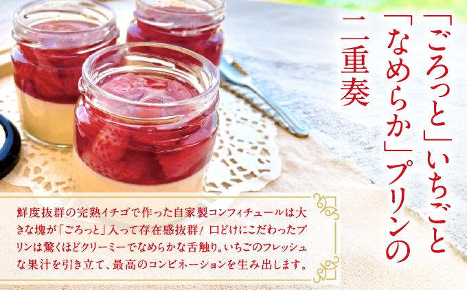 ごろっとイチゴとなめらかプリン（南城市／美らイチゴ）   I  いちご プリン スイーツ セット  美らイチゴ デザート ご当地 スイーツ  沖縄県 南城市 プリン6個