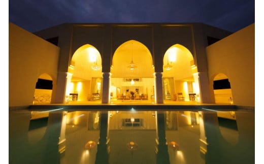 【Riad Lamp】Twin Room ペア宿泊券（２連泊・朝夕２食付・リラクゼーション付）