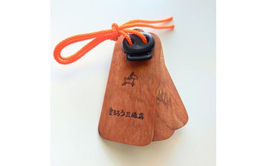 なんじぃ三板ミニ（沖縄版カスタネット）シーサー柄