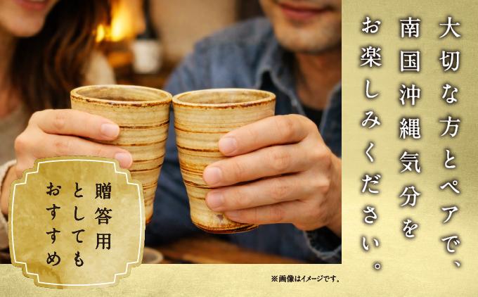 琉球泡盛琉球王朝＆やちむんグラスセット   I  泡盛 琉球王朝 やちむん グラス セット 沖縄 お酒 酒器 ギフト 陶器   沖縄県 南城市 ふるさと納税 一般社団法人 南城市観光協会 南城市地域物産館