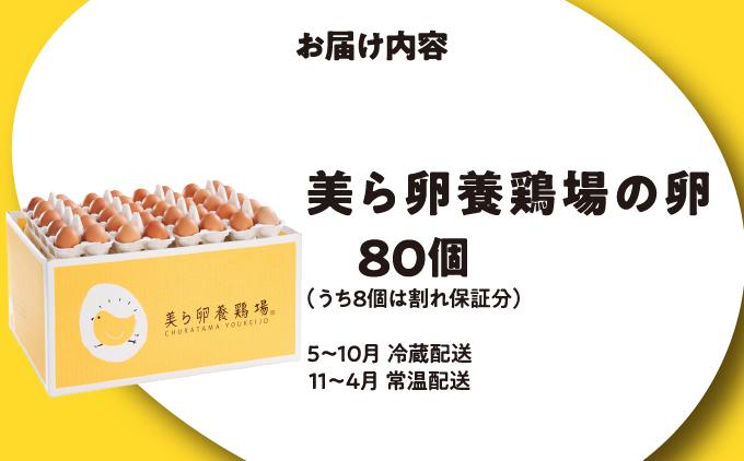 卵の黄身が掴めるほどの新鮮さ 美ら卵養鶏場の卵 80個【順次配送】 80個【順次配送】