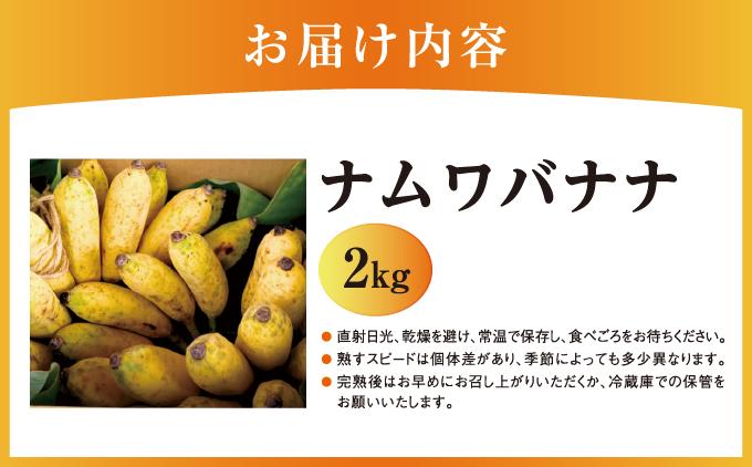 バナナ 南城市 ナムワバナナ 2kg 2kg