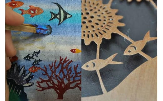 紅型デザイントートバッグ(M) 南城散歩