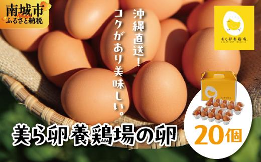 卵の黄身が掴めるほどの新鮮さ 美ら卵養鶏場の卵 20個【順次配送】 20個【順次配送】