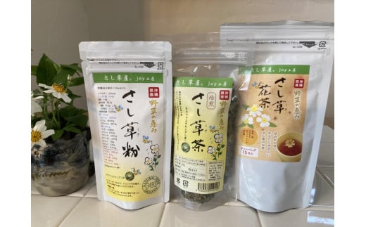 沖縄の野草の恵み！さし草商品詰め合わせ3点セット