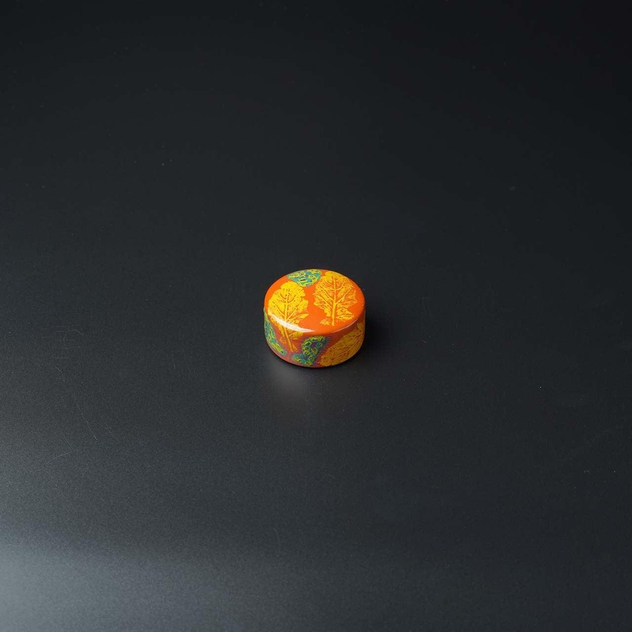 かりゆし書鎮（特小）作品名【オレンジリーブズ】   I  書鎮 書道 ペーパーウェイト  文房具 重り 和文具   小物 プレゼント  沖縄県 南城市
