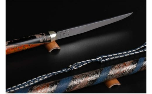 琉球刀子型レターオープナー 作品名【雪降る夜の散歩道】