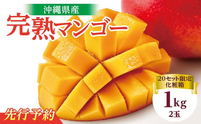 【2026年発送】完熟プレミアムマンゴー約1kg（化粧箱）2玉