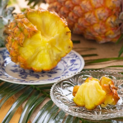 【2026年7月上旬より順次発送】道の駅の局長が厳選した「スナックパイン」約2kg(3玉～6玉)【配送不可地域：離島】