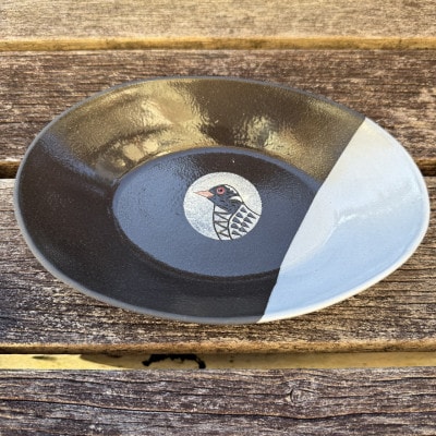 やちむん 焼物 ヤンバルクイナの親子皿セット(オーバル型2枚セット)