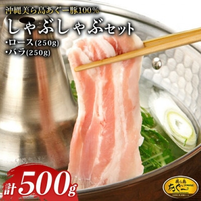 美ら島あぐー ロース250g バラ250g しゃぶしゃぶセット計500g【配送不可地域：離島】