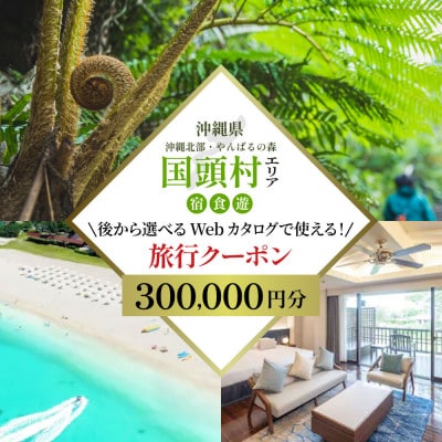 沖縄ツアー 沖縄本島最北やんばる国頭村 後から選べるWebカタログ旅行クーポン(300,000円分)