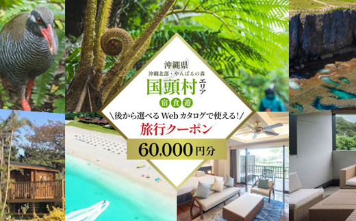 沖縄ツアー 沖縄本島最北やんばる国頭村 後から選べるWebカタログ旅行クーポン(60,000円分)