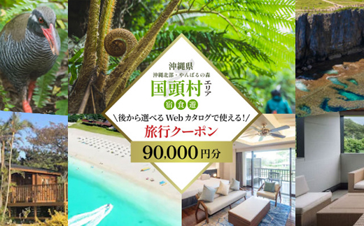沖縄ツアー 沖縄本島最北やんばる国頭村 後から選べるWebカタログ旅行クーポン(90,000円分)